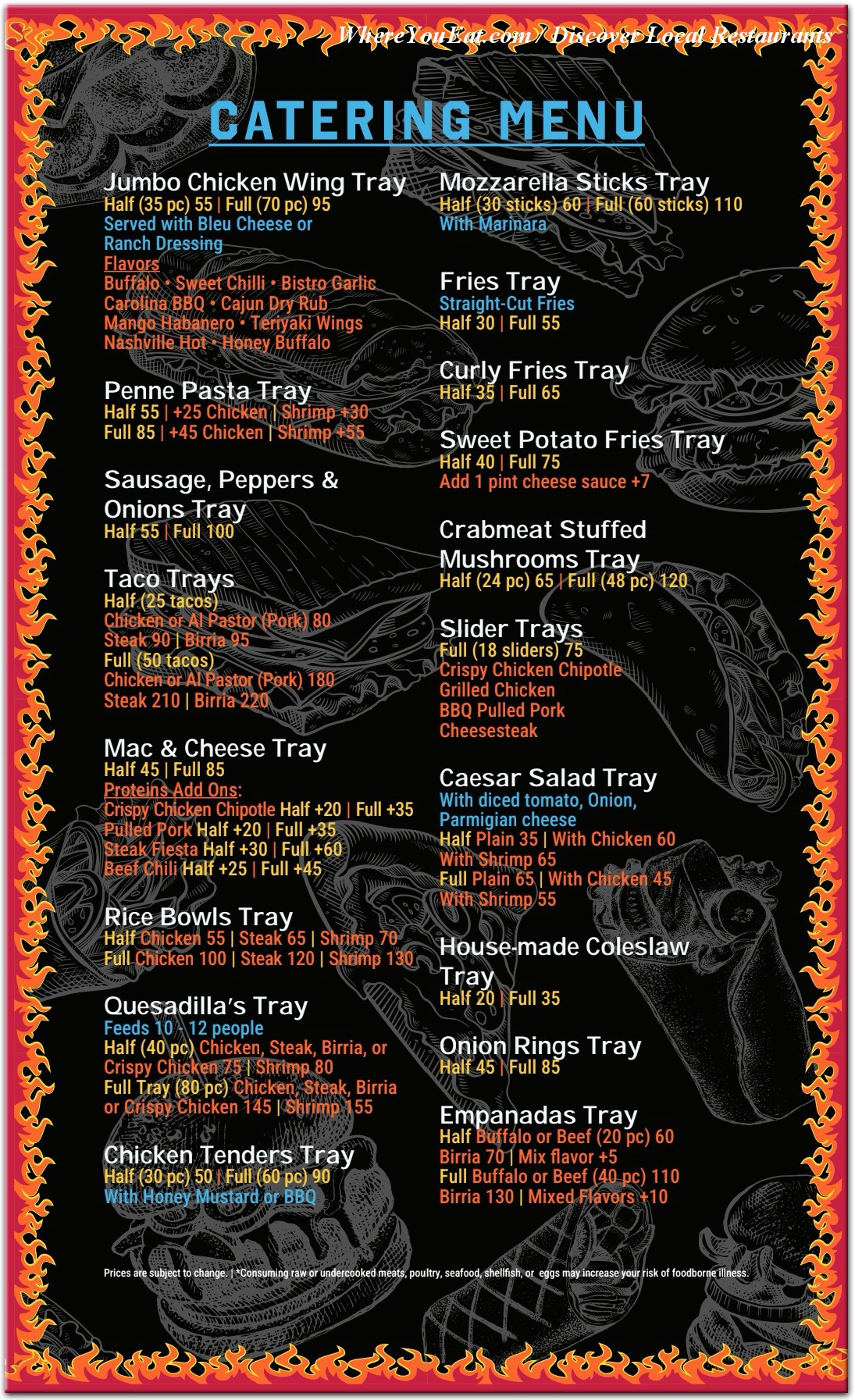 Hector's Bistro Menu